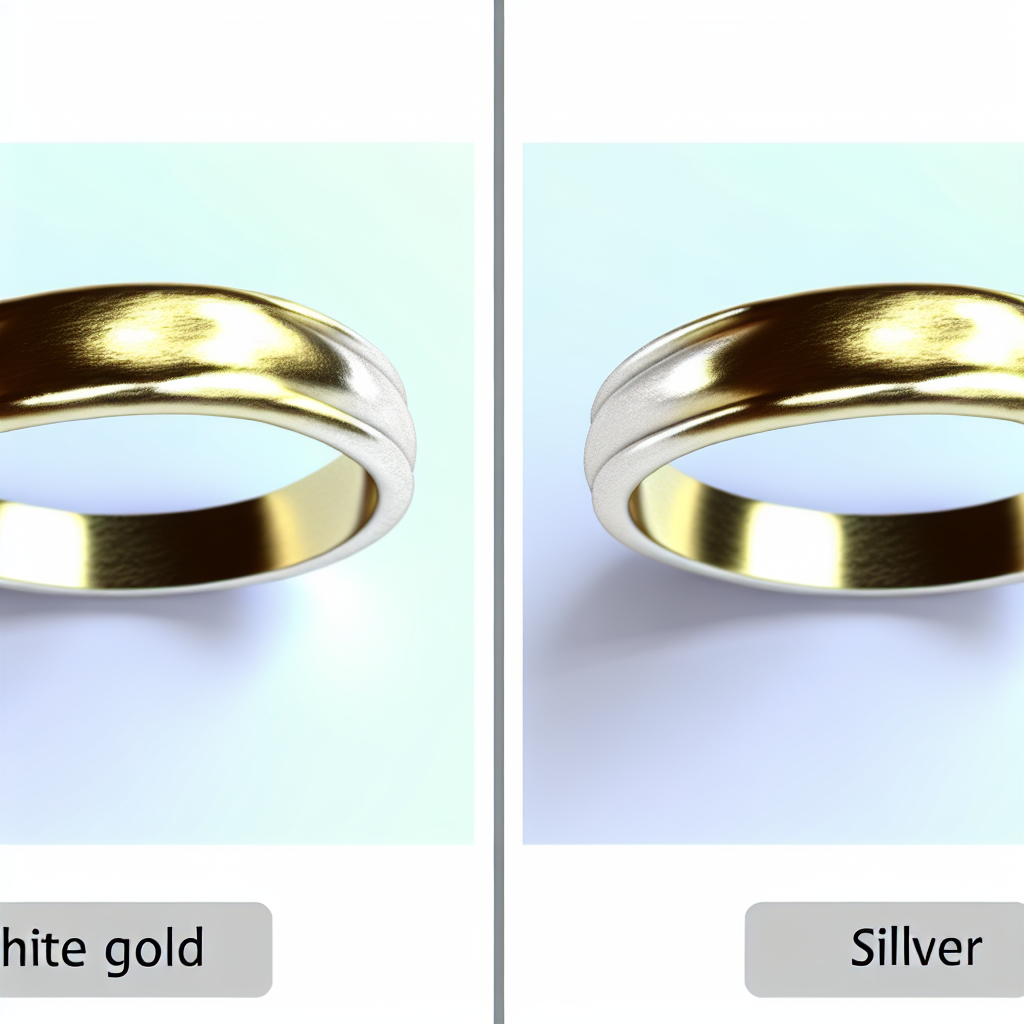 מה ההבדל בין זהב לבן לכסף