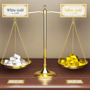 מה יותר יקר זהב לבן או צהוב
